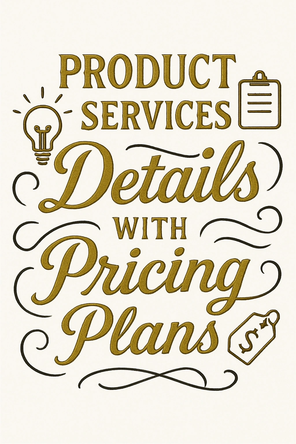 Product & Services Details with Pricing Plans